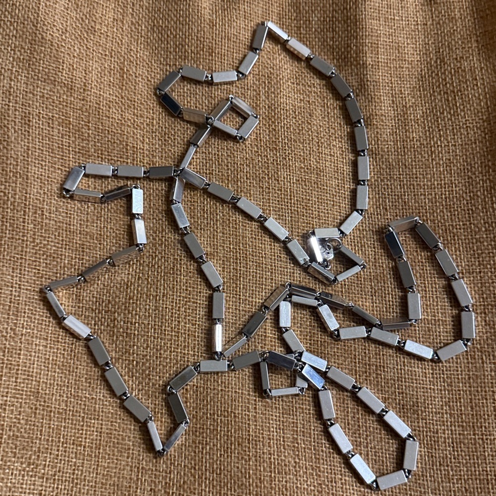 Vintage stainless Monet necklace